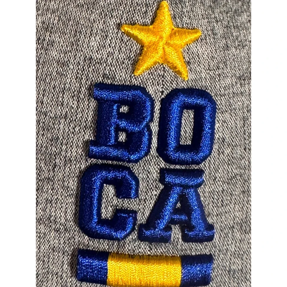 Boca Juniors CABJ Official Licensed Snapback Hat Heather Gray Adjustable Cap